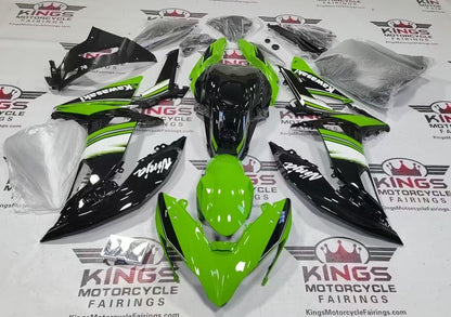 Kawasaki Ninja 650 Fairings (2017-2019) Green, Black, White, Gray from KingsMotorcycleFairings.com