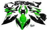 Kawasaki Ninja 650 Fairings (2017-2019) Green, Black, White, Silver at KingsMotorcycleFairings.com