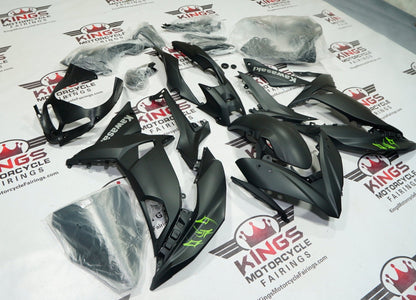 Kawasaki Ninja 650 Fairings (2017-2019) Matte Black, Gray, Green from KingsMotorcycleFairings.com