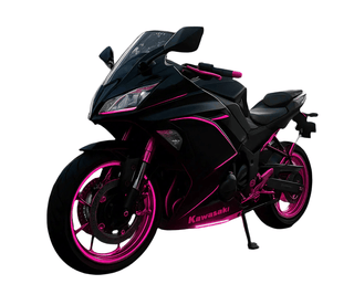 Fairings for Kawasaki Ninja 650 (2017-19) Matte Black, Pink