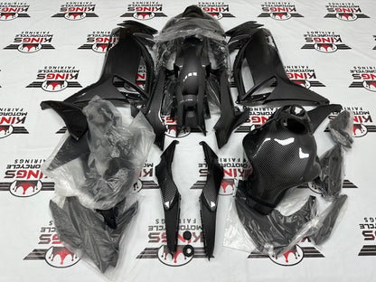Kawasaki Ninja 650 Fairings (2020-2025) All Faux Carbon Fiber from KingsMotorcycleFairings.com