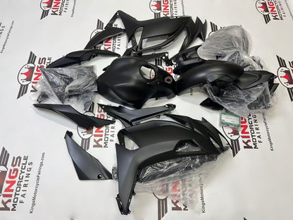 Kawasaki Ninja 650 Fairings (2020-2025) All Matte Black at KingsMotorcycleFairings.com