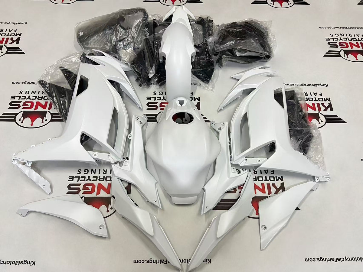 Kawasaki Ninja 650 Fairings (2020-2025) All Pearl White at KingsMotorcycleFairings.com