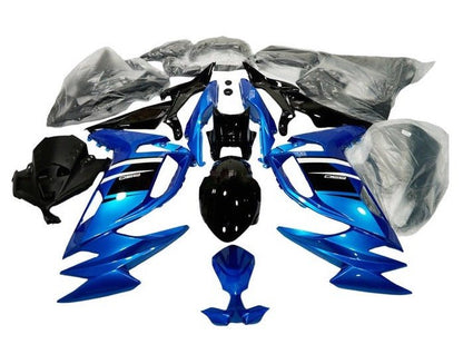 Kawasaki Ninja 650 Fairings (2020-2025) Blue, Black at KingsMotorcycleFairings.com