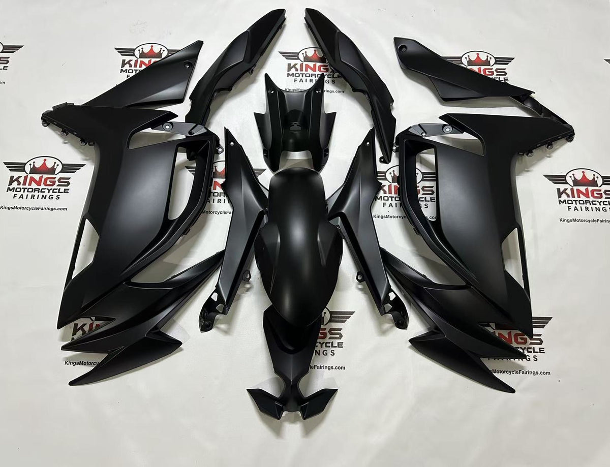 Kawasaki Ninja 650 Fairings (2020-2025) Flat Black at KingsMotorcycleFairings.com