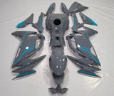 Kawasaki Ninja 650 Fairings (2020-2025) Gray, Blue at KingsMotorcycleFairings.com