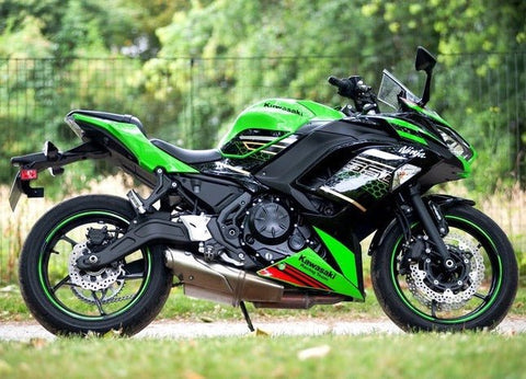 Kawasaki Ninja 650 Fairings (2020-2025) Green, Black, Gold at KingsMotorcycleFairings.com