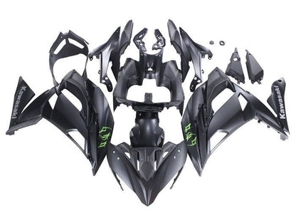 Kawasaki Ninja 650 Fairings (2020-2025) Matte Black, Green, Gray at KingsMotorcycleFairings.com