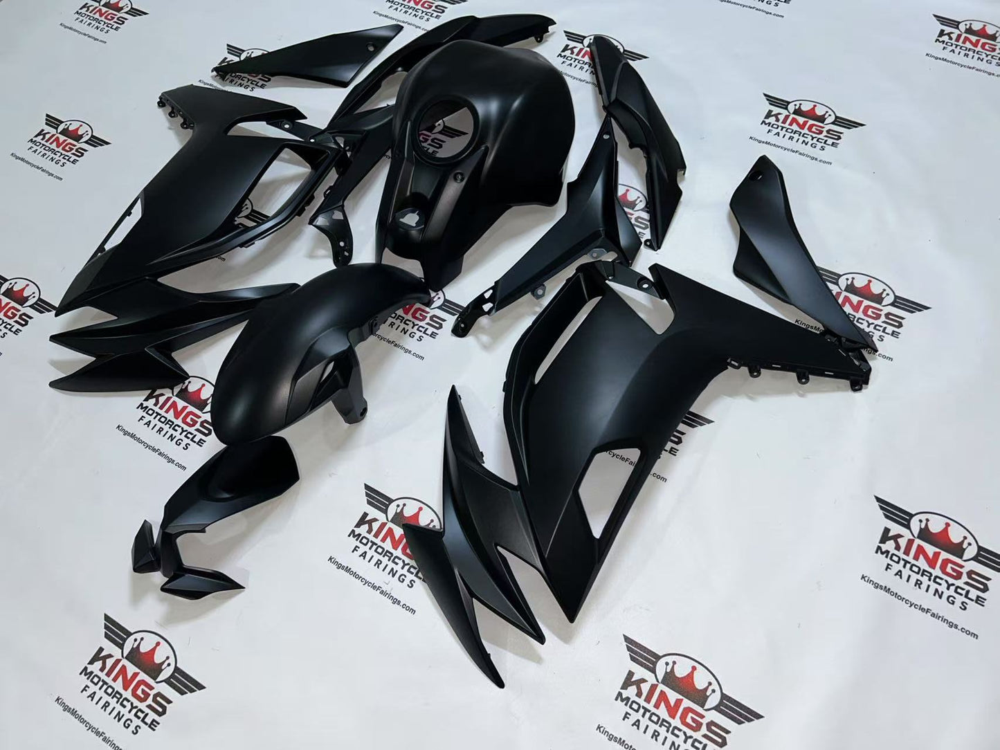 Kawasaki Ninja 650 Fairings (2020-2025) Matte Black from KingsMotorcycleFairings.com