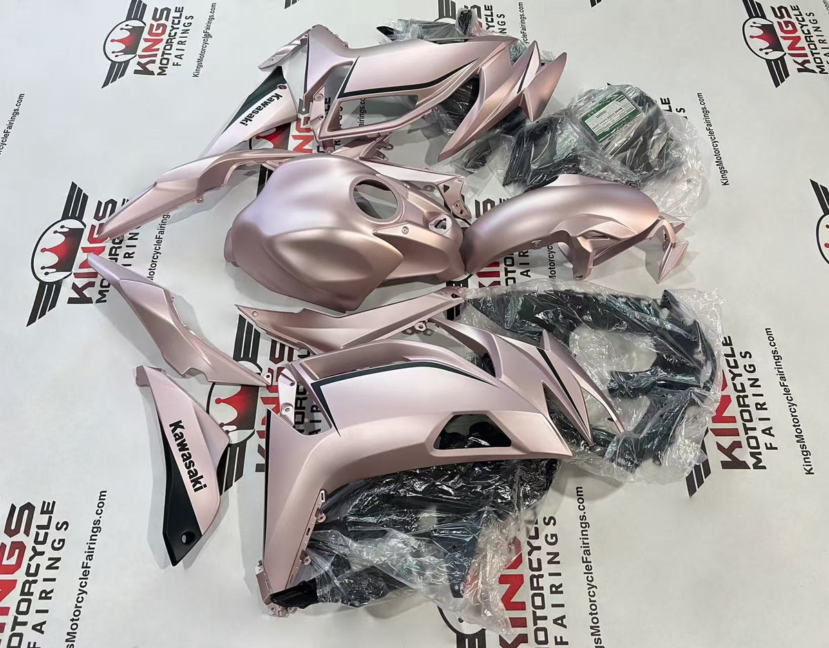 Kawasaki Ninja 650 Fairings (2020-2025) Matte Light Pink at KingsMotorcycleFairings.com