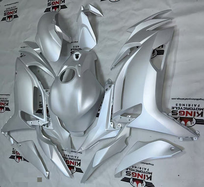 Kawasaki Ninja 650 Fairings (2020-2025) Matte Silver from KingsMotorcycleFairings.com copy
