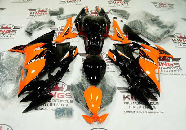 Kawasaki Ninja 650 Fairings (2020-2025) Orange, Black, White at KingsMotorcycleFairings.com