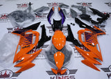 Kawasaki Ninja 650 Fairings (2020-2025) Orange, Purple, Black at KingsMotorcycleFairings.com
