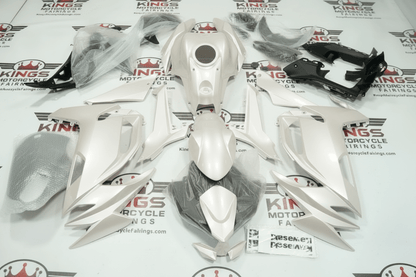 Kawasaki Ninja 650 Fairings (2020-2025) Pearl White at KingsMotorcycleFairings.com
