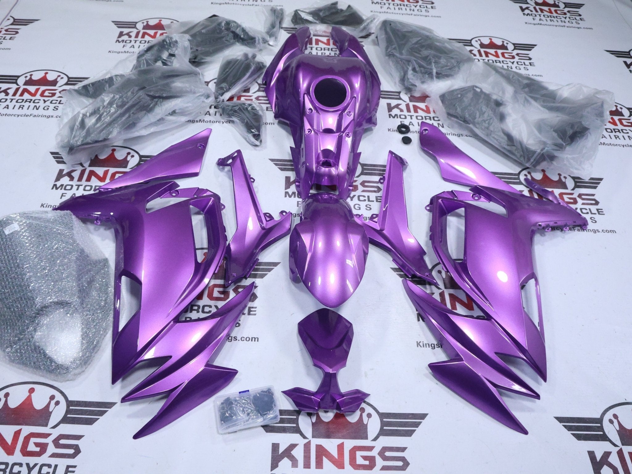 Kawasaki Ninja 650 Fairings (2020-2025) Purple Gloss at KingsMotorcycleFairings.com