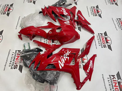 Kawasaki Ninja 650 Fairings (2020-2025) Red, White from KingsMotorcycleFairings.com