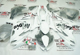 Kawasaki Ninja 650 Fairings (2020-2025) White Gloss, Black by KingsMotorcycleFairings.com