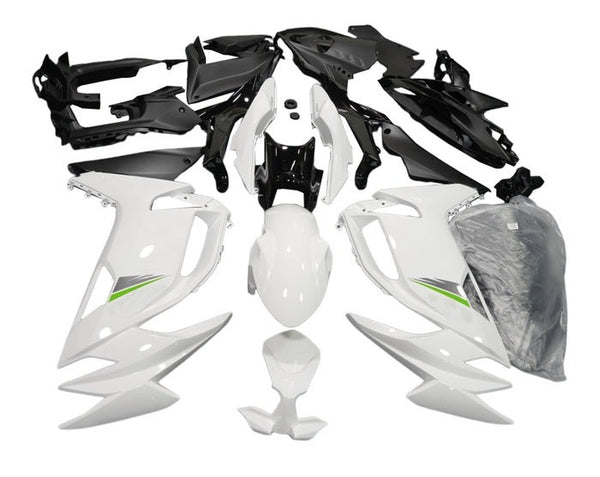 Kawasaki Ninja 650 Fairings (2020-2025) White at KingsMotorcycleFairings.com