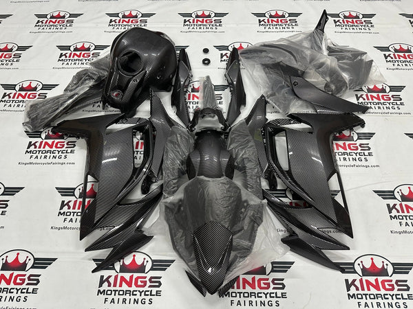 Kawasaki Ninja 650 Fairing set (2020-2025) All Faux Carbon Fiber at KingsMotorcycleFairings.com