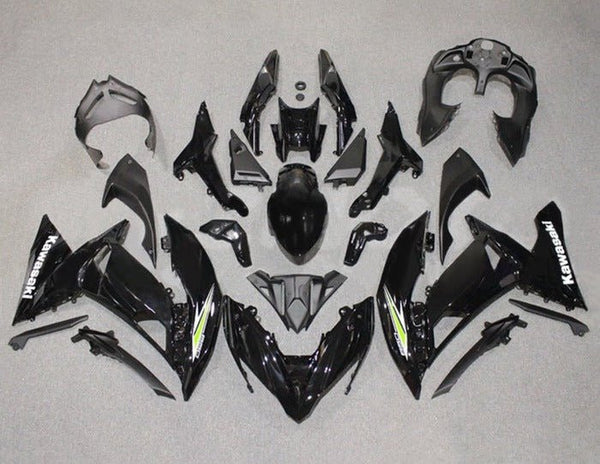 Kawasaki Ninja 650R Fairings (2017-2019) Black, White, Green at KingsMotorcycleFairings.com