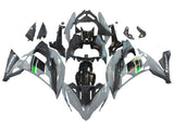 Kawasaki Ninja 650R Fairings (2017-2019) Gray, Black, Green at KingsMotorcycleFairings.com