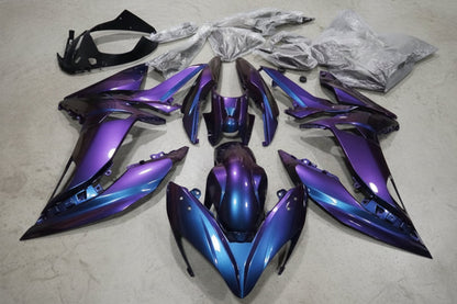 Kawasaki Ninja 650R Fairings (2017-2019) Purple, Blue Chameleon at KingsMotorcycleFairings.com