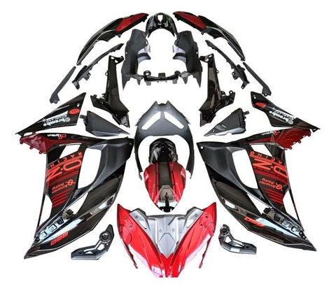 Kawasaki Ninja 650R Fairings (2017-2019) Red, Black, Silver at KingsMotorcycleFairings.com