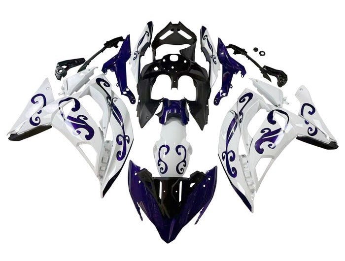 Kawasaki Ninja 650R Fairings (2017-2019) White, Dark Blue, Black at KingsMotorcycleFairings.com