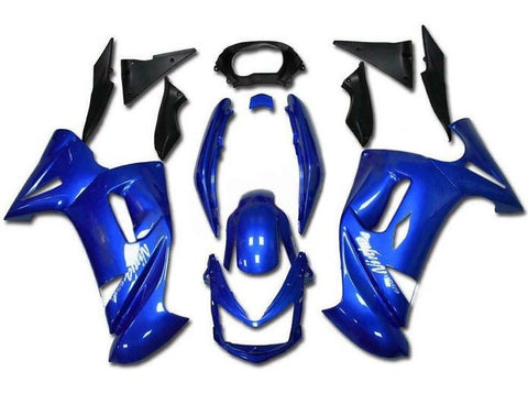 Kawasaki Ninja 650 (2006-2008) Blue, White at KingsMotorcycleFairings.com