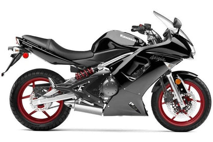 Kawasaki Ninja 650 (2006-2008) Gloss Black from KingsMotorcycleFairings.com