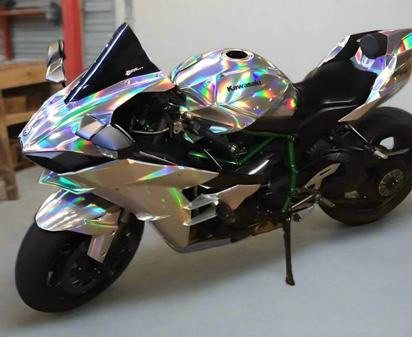 Kawasaki Ninja H2 Fairing kit (2015-2022) Chrome Holomatic at KingsMotorcycleFairings.com