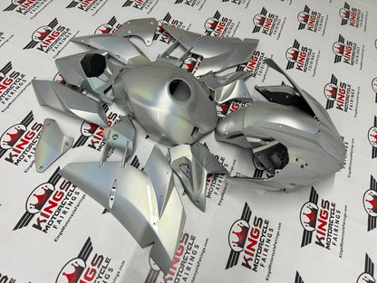 Kawasaki Ninja H2 Fairing Kit (2015-2022) Silver Holomatic at KingsMotorcycleFairings.com