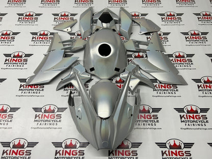 Kawasaki Ninja H2 Fairing Set (2015-2022) Silver Holomatic at KingsMotorcycleFairings.com