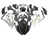 Kawasaki Ninja H2 Fairings (2015-2022) Black, Silver, Green at KingsMotorcycleFairings.com