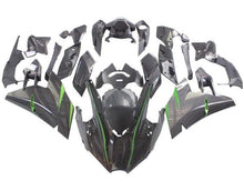 Kawasaki Ninja H2 Fairings (2015-2022) Faux Carbon Fiber, Green at KingsMotorcycleFairings.com