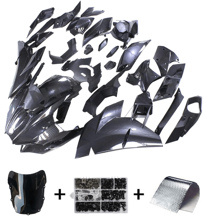 Kawasaki Ninja H2 Fairing set (2015-2022) Faux Carbon Fiber at KingsMotorcycleFairings.com