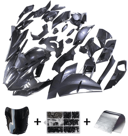 Kawasaki Ninja H2 Fairing set (2015-2022) Faux Carbon Fiber at KingsMotorcycleFairings.com