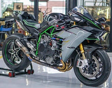 Kawasaki Ninja H2 Fairings (2015-2022) Gray, Black, Green at KingsMotorcycleFairings.com