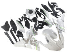Kawasaki Ninja H2 Fairing set (2015-2022) White, Silver, Green at KingsMotorcycleFairings.com