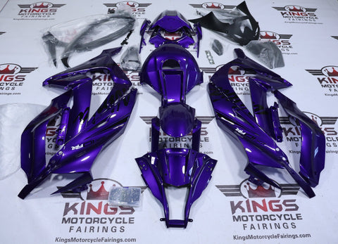 Kawasaki Ninja ZX-10R Fairing Kit (2011-2015) Dark Purple, Black, White at KingsMotorcycleFairings.com