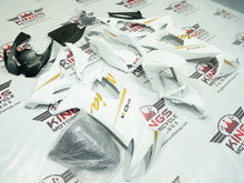 Kawasaki Ninja ZX-10R Fairings (2008-2010) White Metallic, Gold at KingsMotorcycleFairings.com