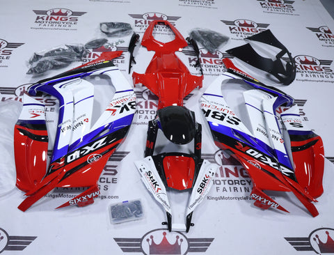 Kawasaki Ninja ZX-10R Fairings (2011-2015) Red, White, Blue, Black SDK from KingsMotorcycleFairings.com