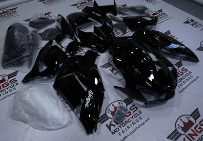 Kawasaki Ninja ZX-14R Fairings (2006-2011) All Black Gloss at KingsMotorcycleFairings.com