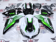 Kawasaki Ninja ZX-14R Fairings (2006-2011) Light Gray, Black, Green at KingsMotorcycleFairings.com