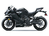 Kawasaki Ninja ZX-4R Fairings (2019-2025) Matte Black, Gloss Black from KingsMotorcycleFairings.com