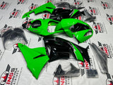 Kawasaki Ninja ZX-6R 636 Fairings (2009-2012) Green, Black, White at KingsMotorcycleFairings.com