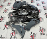 Kawasaki Ninja ZX-6R 636 (2019-2023) Gray, Faux Carbon Fiber, Black at KingsMotorcycleFairings.com