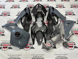 Kawasaki Ninja ZX-6R (2019-2023) Gray, Faux Carbon Fiber, Black at KingsMotorcycleFairings.com