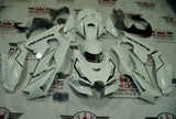 Kawasaki Ninja ZX10R Fairing Kit (2021-2025) White, Black Pinstripes at KingsMotorcycleFairings.com