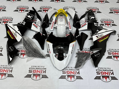 Kawasaki Ninja ZX10R Fairings (2004-2005) Black, White, Yellow Playboy from KingsMotorcycleFairings.com